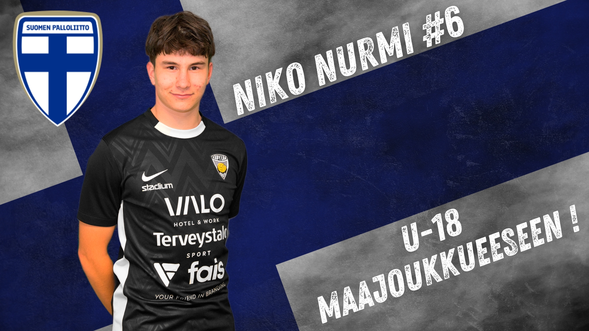 Niko Nurmi maajoukkueen mukaan!