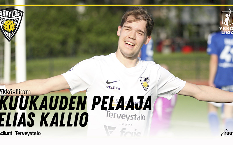 Epa kuukauden pelaaja Ykkösliigassa