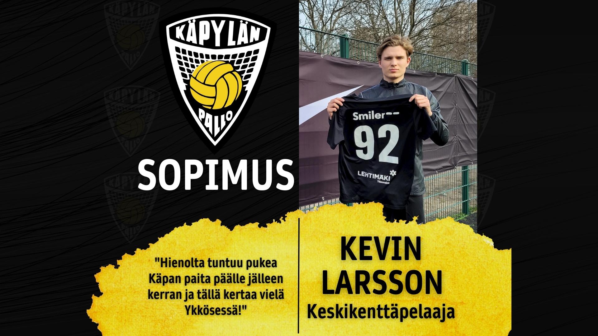 Kevin Larsson palaa KäPaan