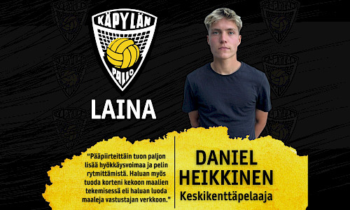 Daniel Heikkinen loppukauden lainasopimuksella KäPaan